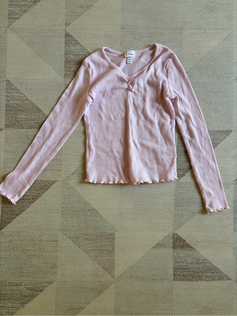 Art Class Ribbed Top (M, 7/8)